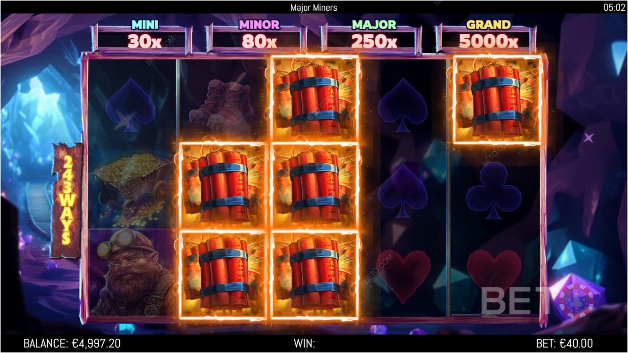 Major Miners Recenzia od BETO Slots