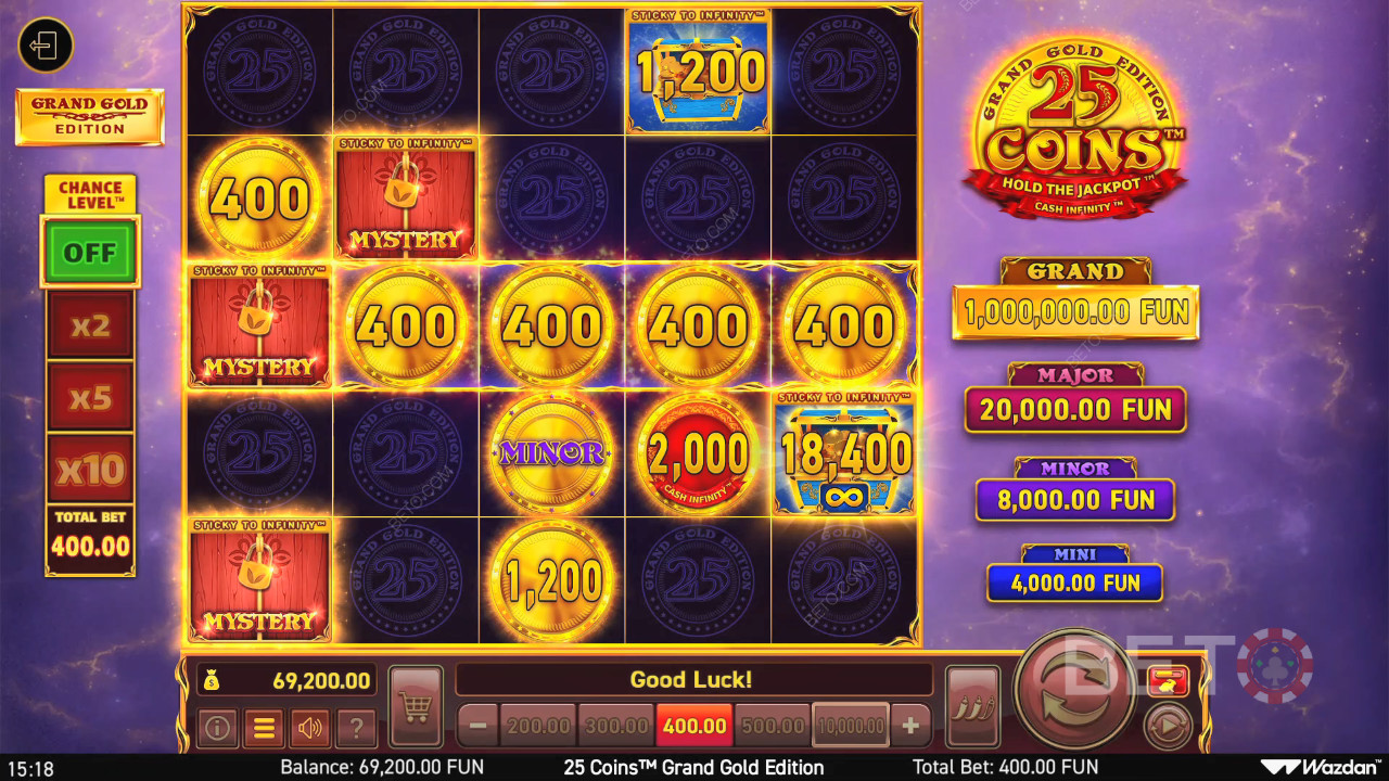 25 Coins Grand Gold Edition Recenzia od BETO Slots