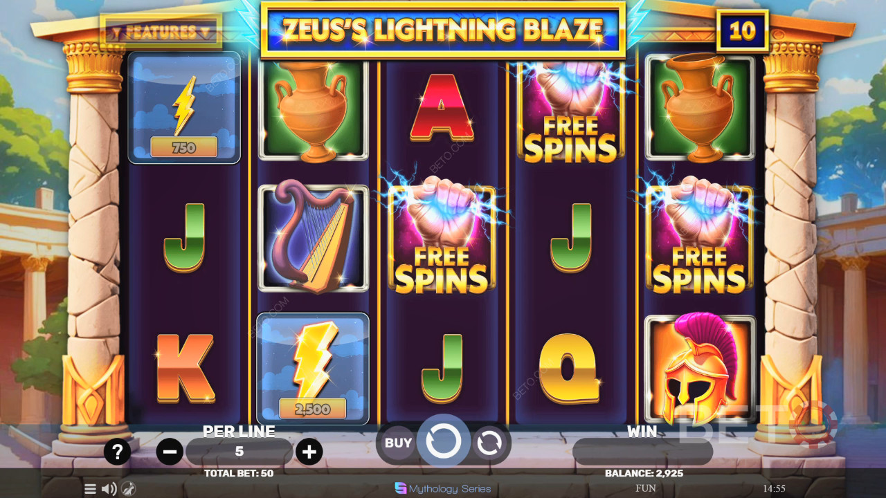 Zeus's Lightning Blaze Hrať Zadarmo