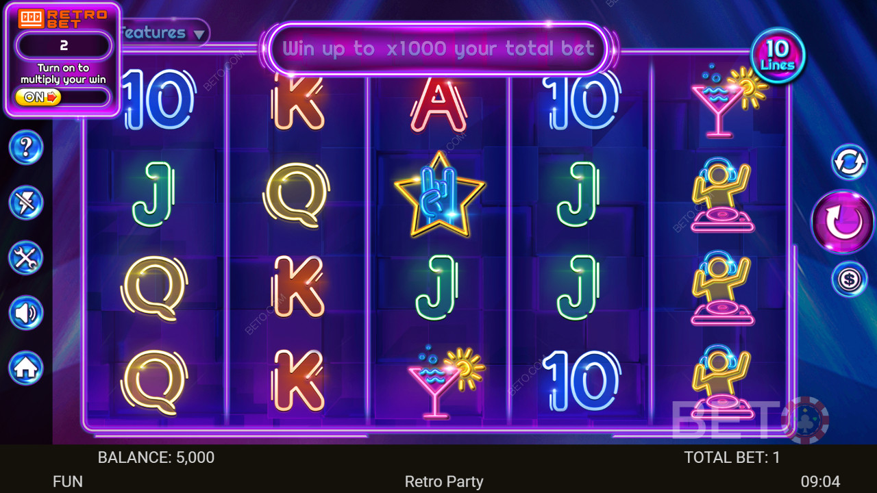 Recenzia Retro Party od BETO Slots