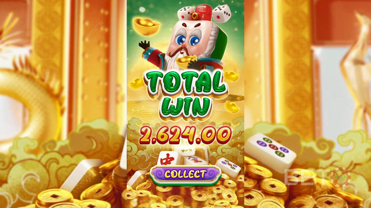 Vyhrajte 8 000-násobok svojej stávky v automate Mahjong Riches!