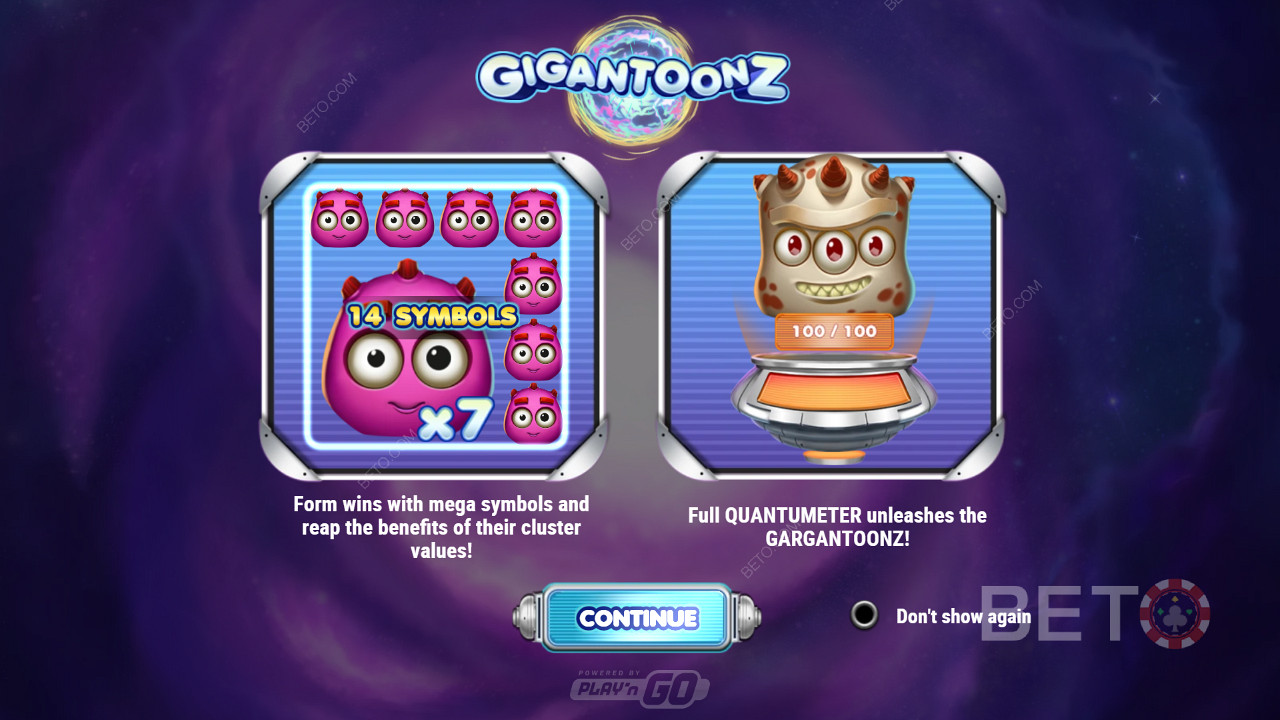 Užite si Mega symboly, 4 modifikátory a klastrové výhry v automate Gigantoonz