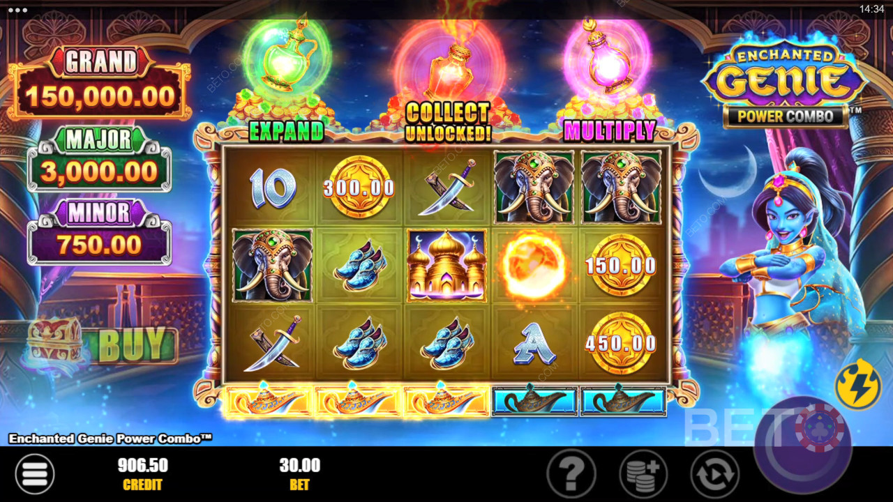 Enchanted Genie Power Combo Hrať Zadarmo