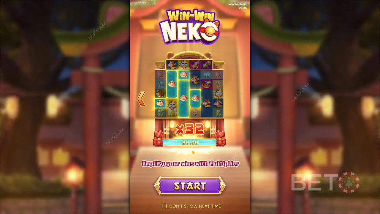 Vyhrajte 5 000x Vašu stávku v online automate Win Win Neko!