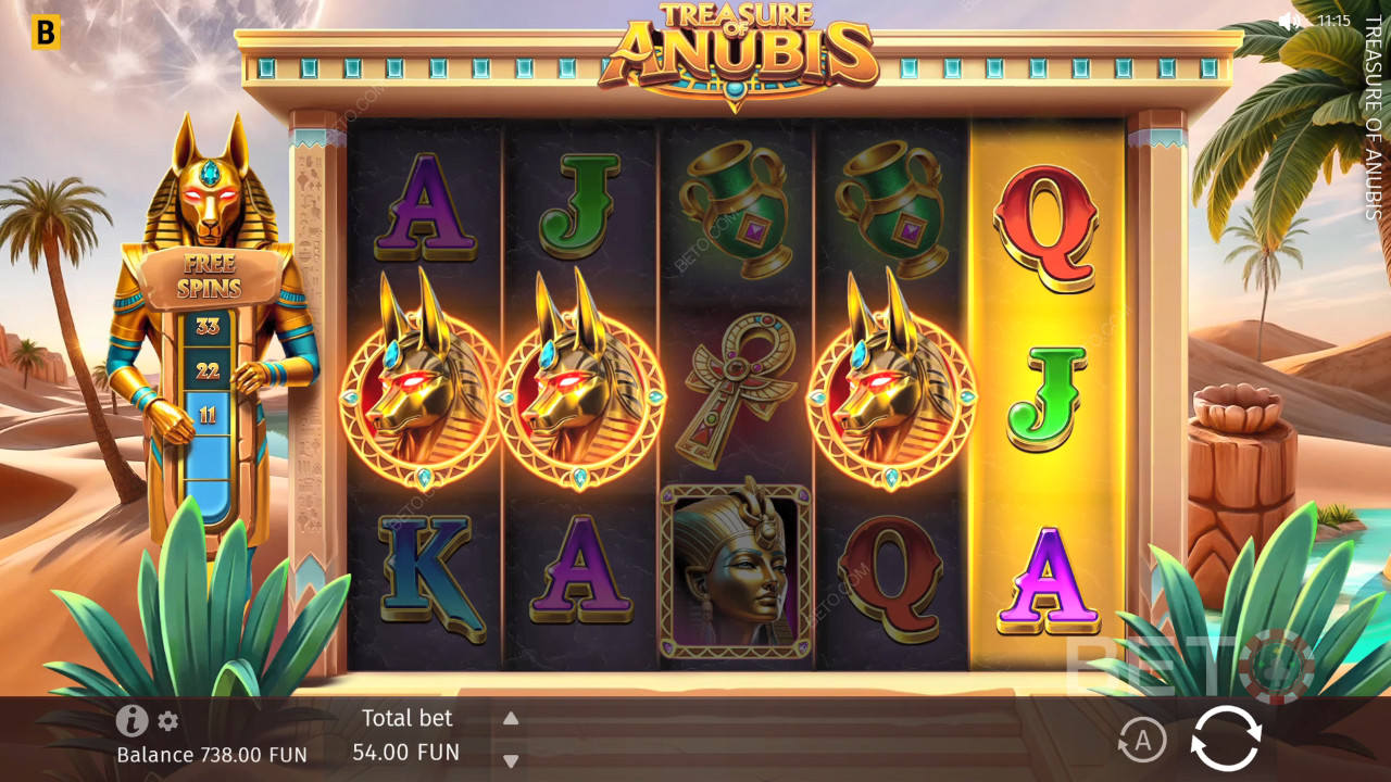Treasure of Anubis Recenzia od BETO Slots