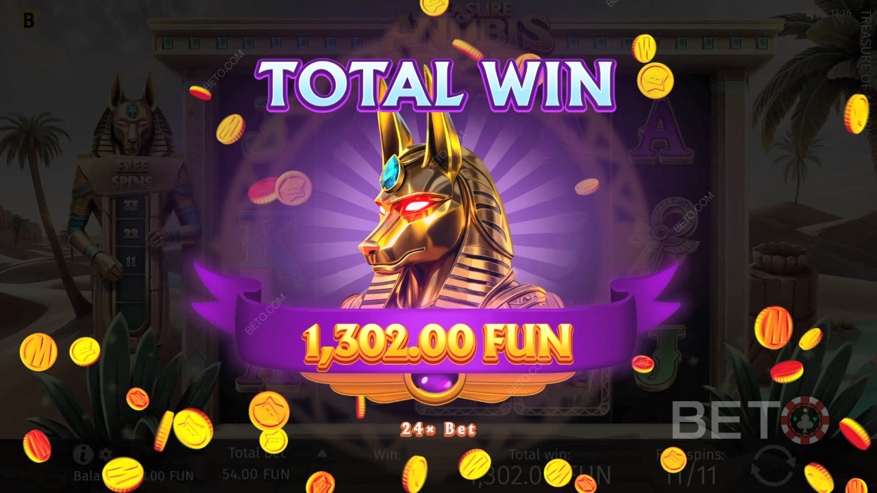 Vyhrajte 1 939-násobok svojej stávky v online automate Treasure of Anubis!