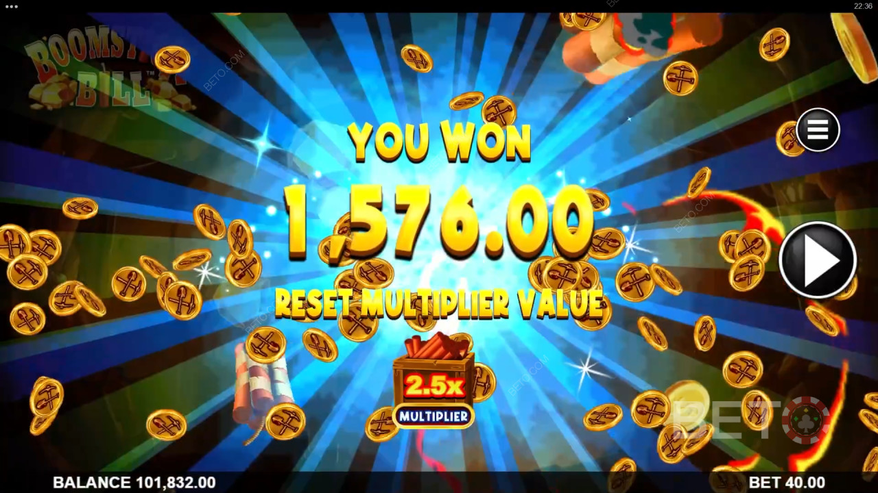 Vyhrajte 5 000x Vašu stávku v automate Boomstick Bill!