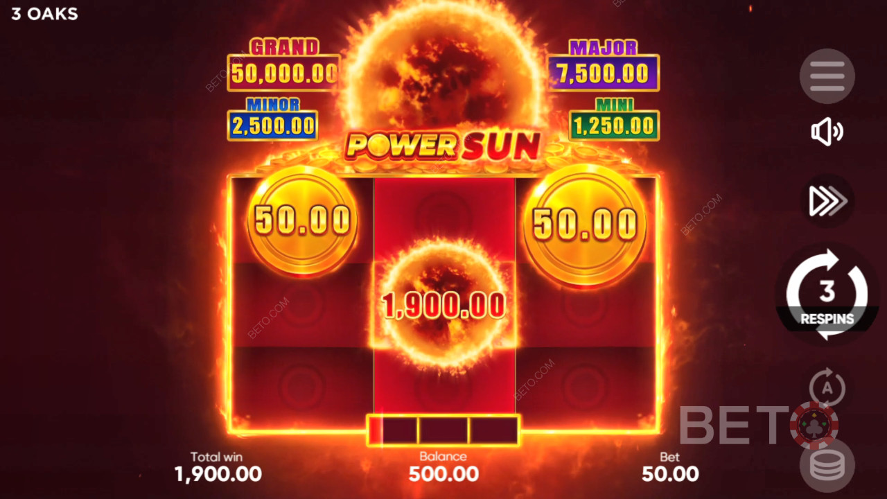 Ako hrať hru Power Sun od spoločnosti 3 Oaks Gaming
