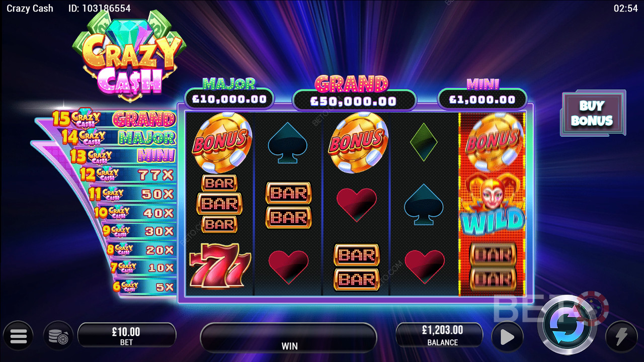 Crazy Cash Recenzia od BETO Slots