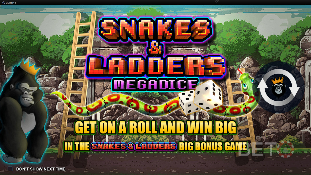 Spustitebonusovú hru Snakes and LaddersBoard Bonus a naháňajte sa za maximálnou výhrou