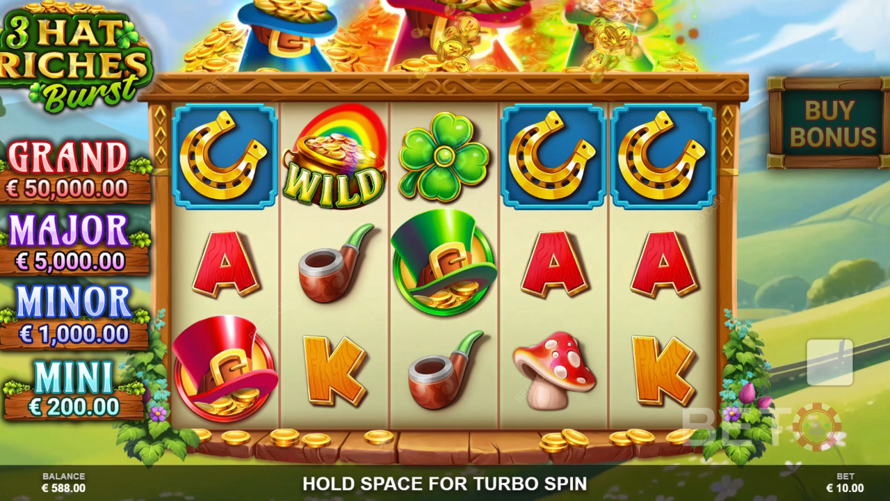 3 Hat Riches Burst Recenzia od BETO Slots