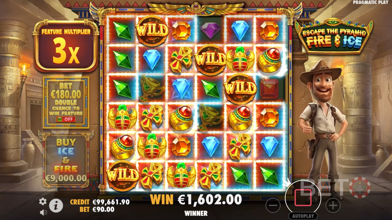 Escape the Pyramid Fire & Ice Recenzia od BETO Slots