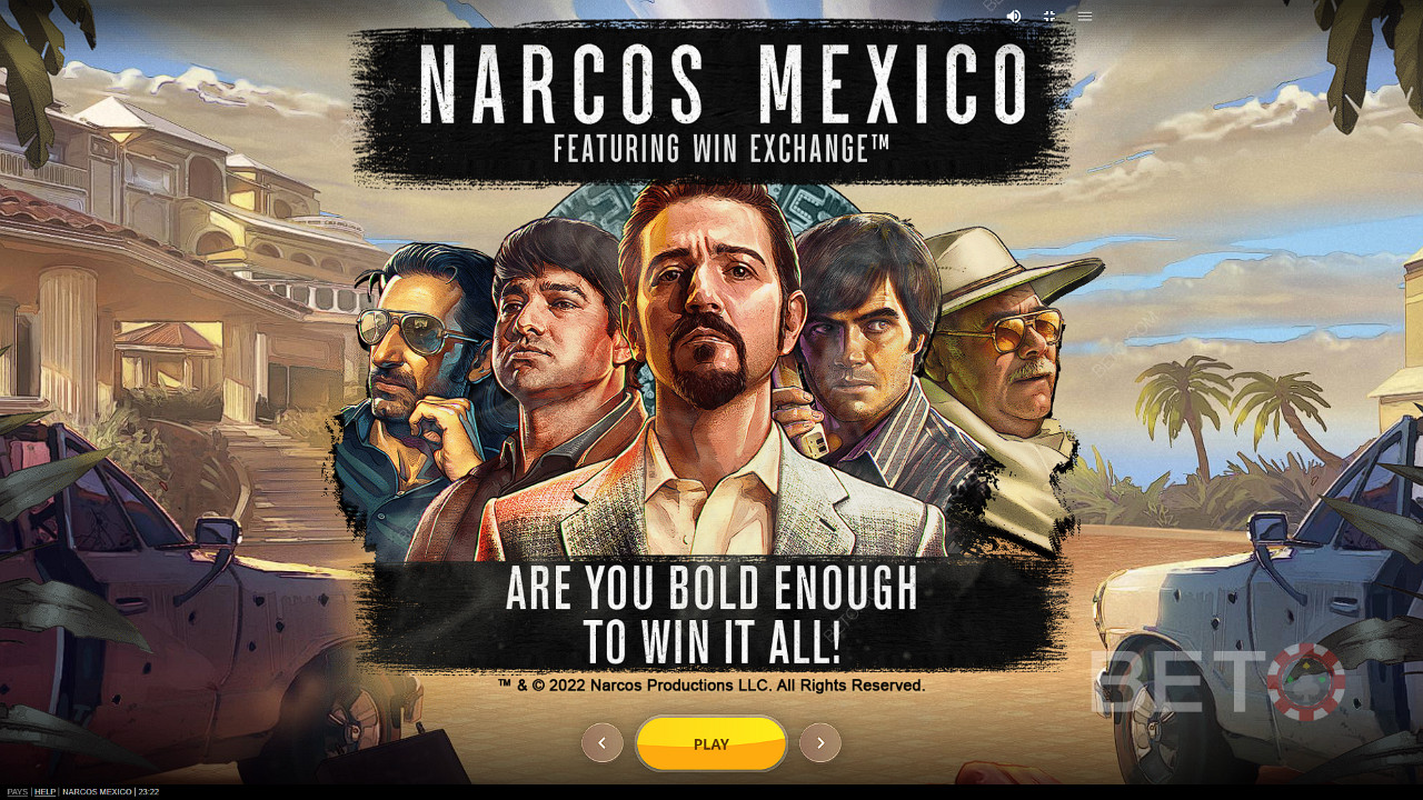 Vstúpte dosveta Narcos Mexico a užite si obrovské výhry