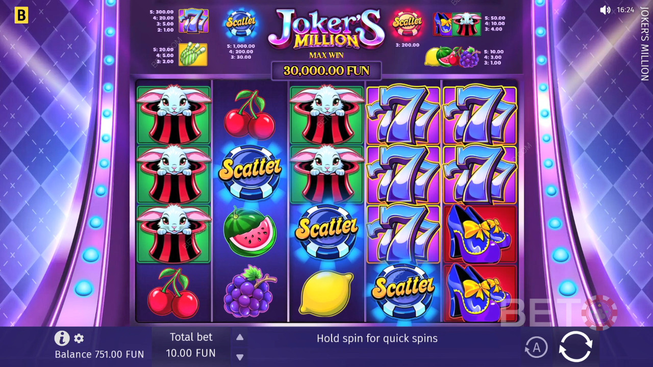 Joker's Million Hrať Zadarmo