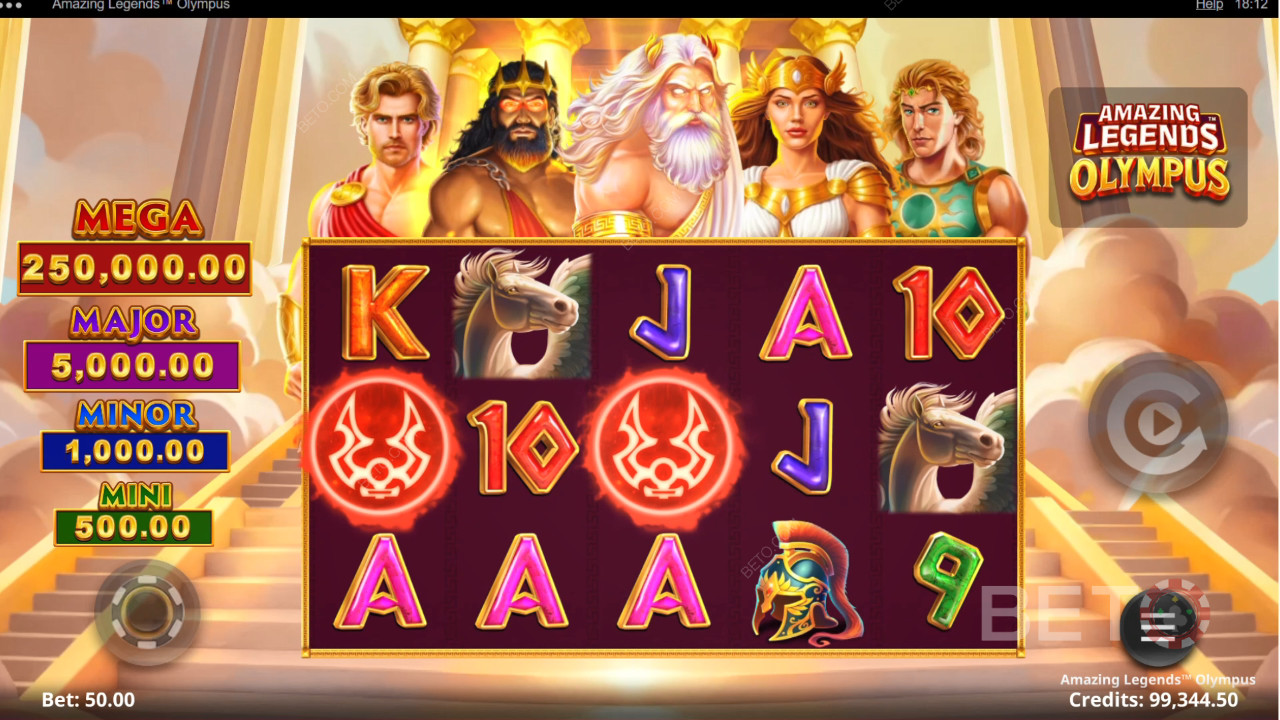 Úžasné legendy Olympus Recenzia od BETO Slots