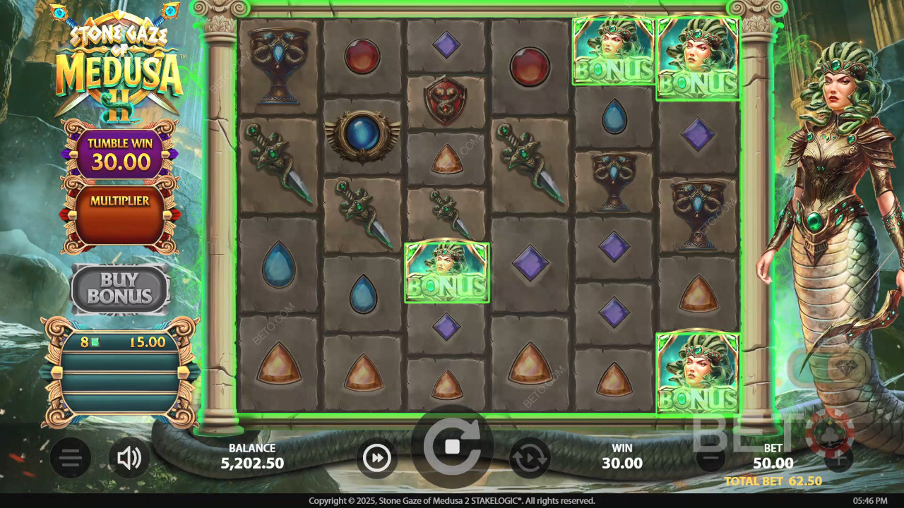 Kamenný pohľad Medúzy 2 Recenzia od BETO Slots