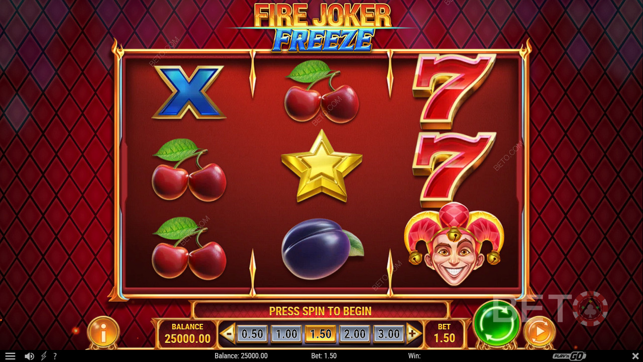 Zabavte sa s klasickým rozložením a modernými funkciami v automate Fire Joker Freeze