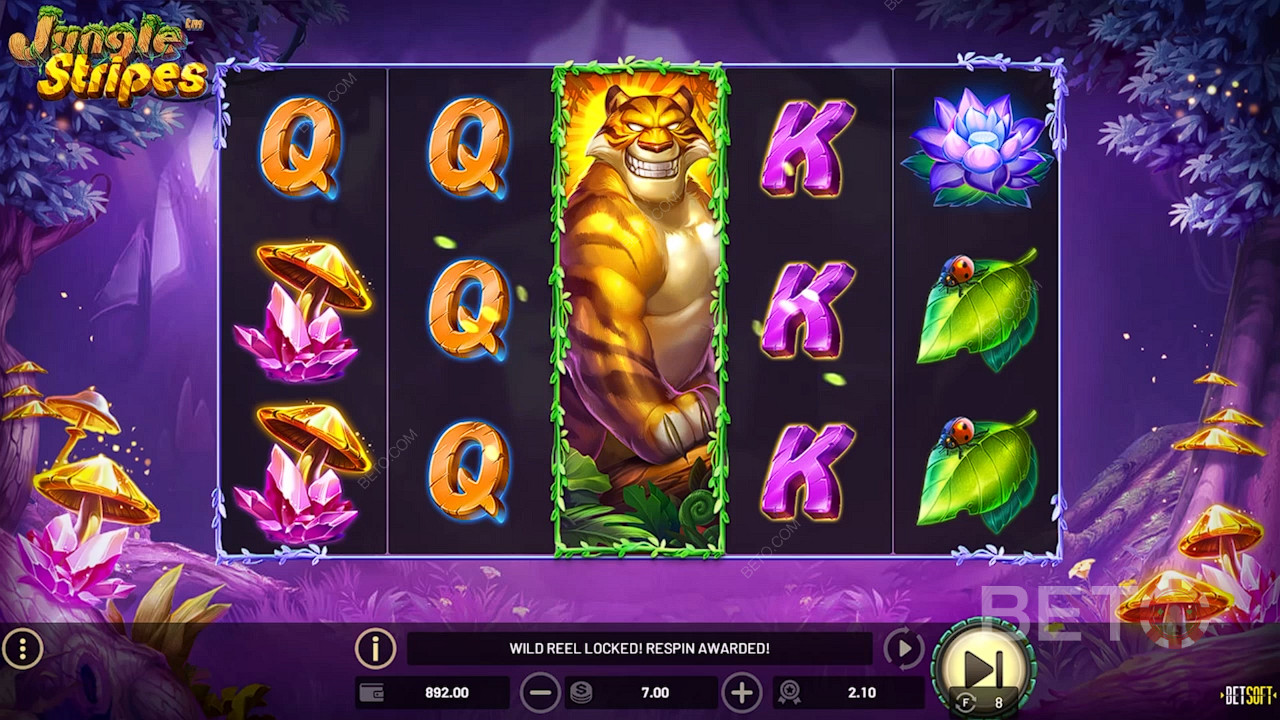 Symbol Jungle King Wild prináša vysoké výhry aj počas Free Spins.