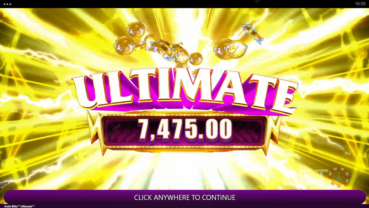 Vyhrajte 2 500-násobok svojej stávky v automate Gold Blitz Ultimate!