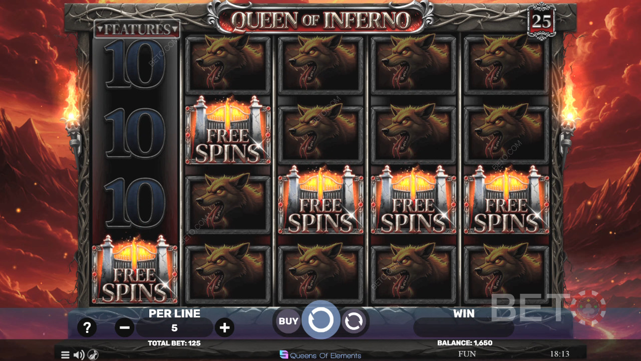 Queen of Inferno Recenzia od BETO Slots