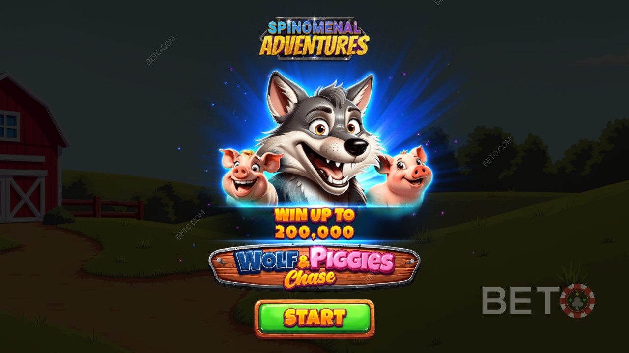 Vyhrajte 2 000x svoju stávku vo video automate Wolf & Piggies Chase!