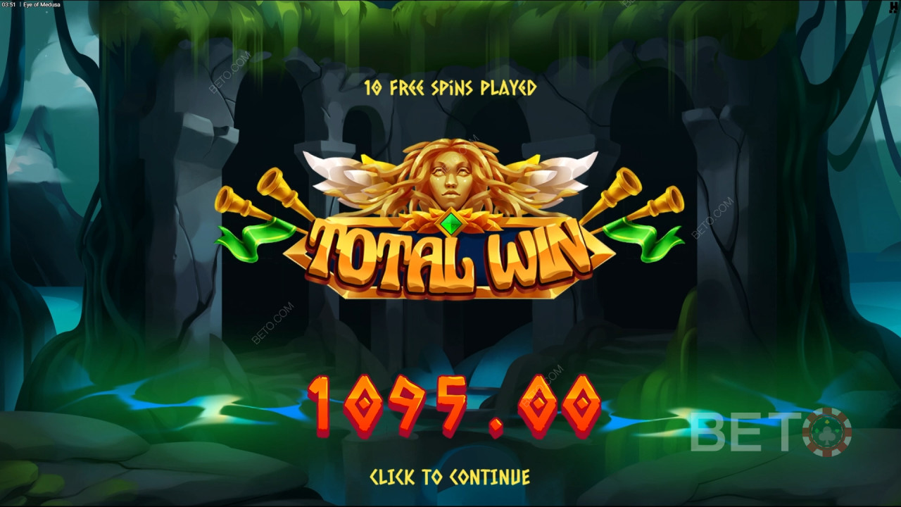 Vyhrajte 10 000x Vašu stávku v Eye of Medusa Slot Online!