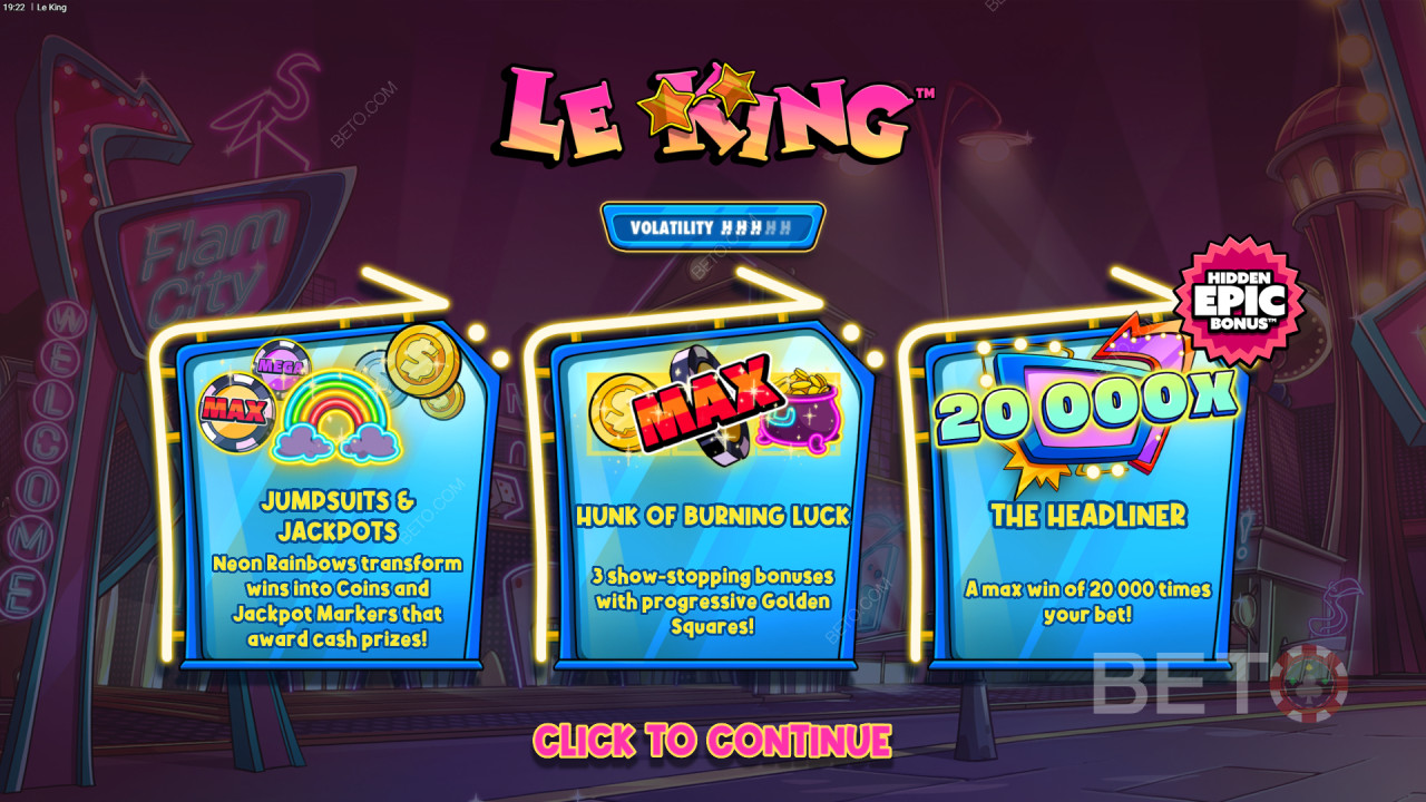 Vyhrajte 20 000x Vašu stávku v Le King Slot Online!