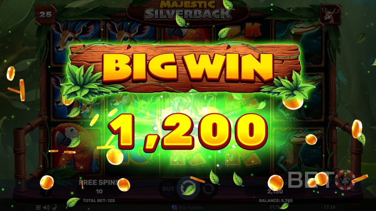 Vyhrajte 500-násobok svojej stávky v Majestic Silverback Slot Online!