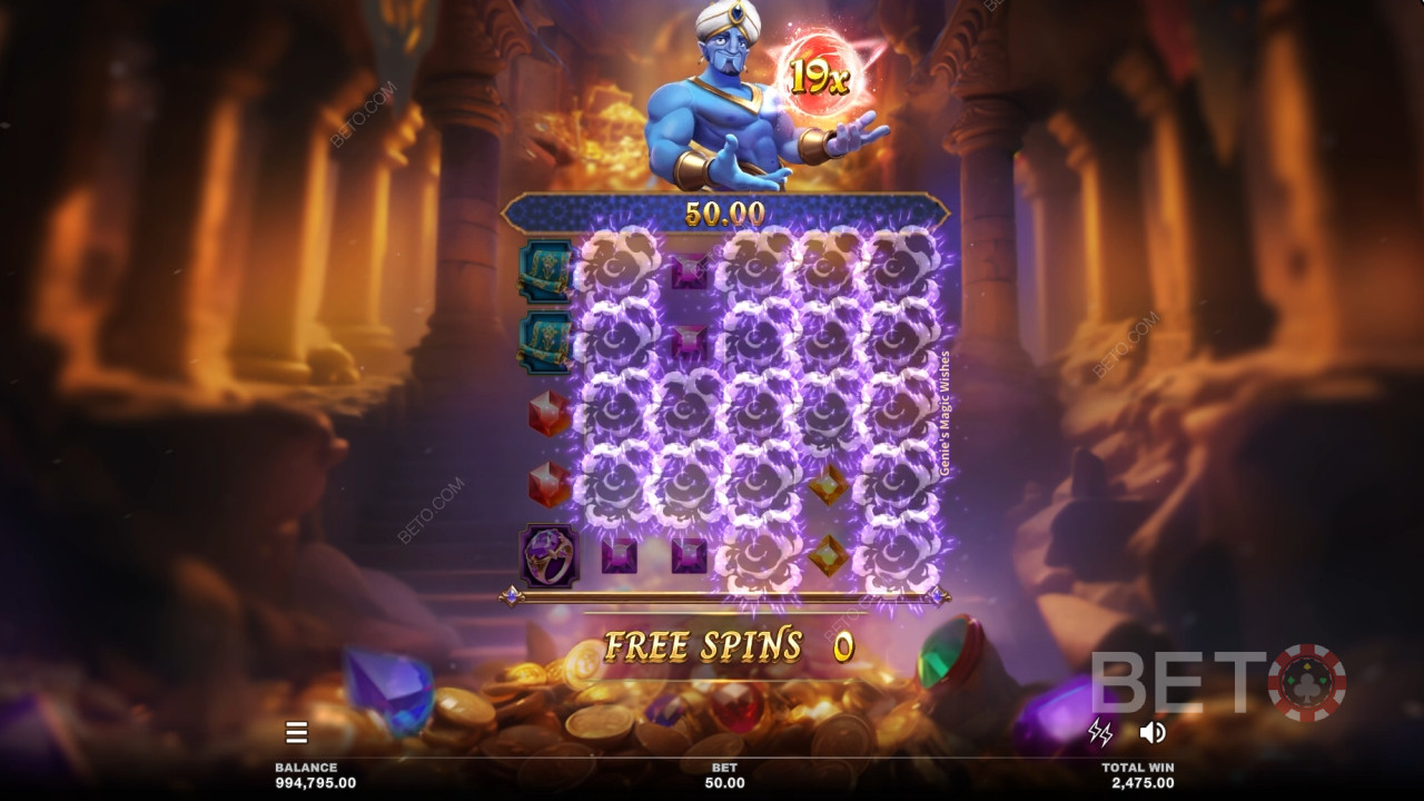 Vysvetlenie bonusových funkcií v hre Džinove magické želania od Microgaming
