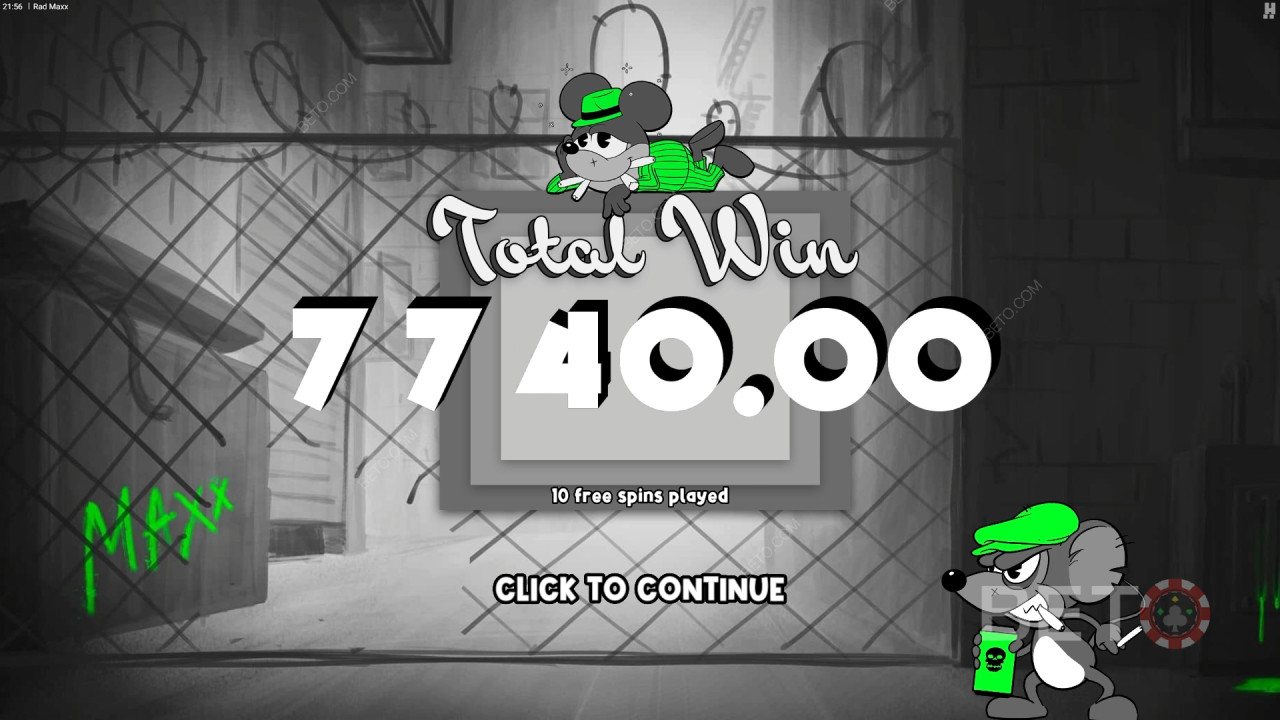 Vyhrajte 12 500-násobok svojej stávky v online automate Rad Maxx!