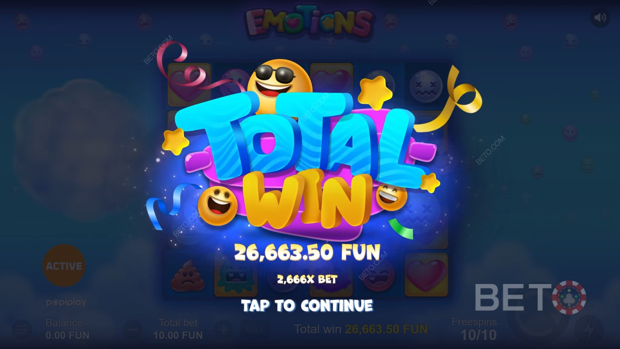 Vyhrajte 15 000x Vašu stávku v automate Emotions Online!