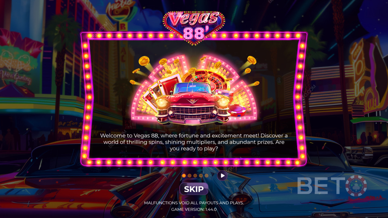 Téma a dizajn: Neon Vegas Vibe