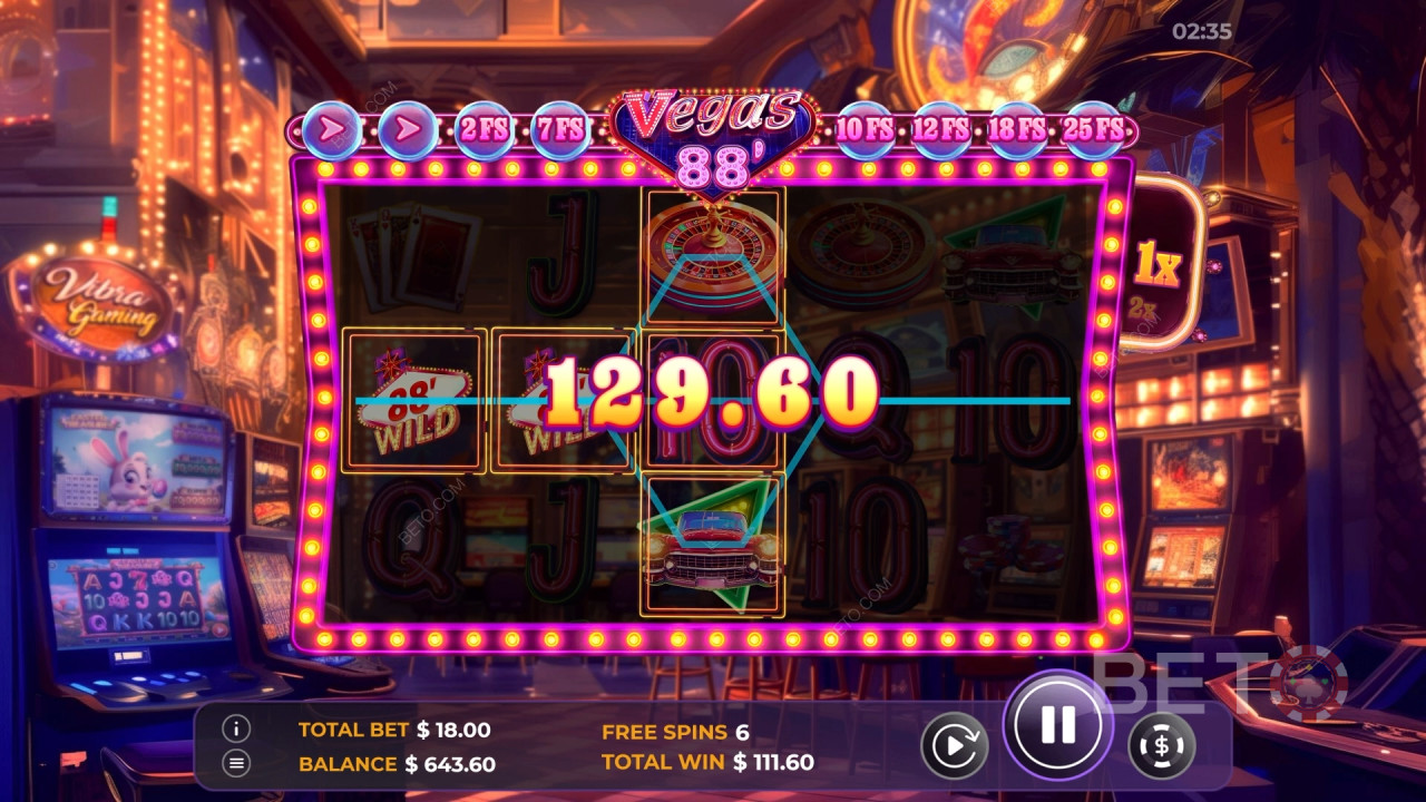 Ako hrať Vegas 88 od Vibra Gaming