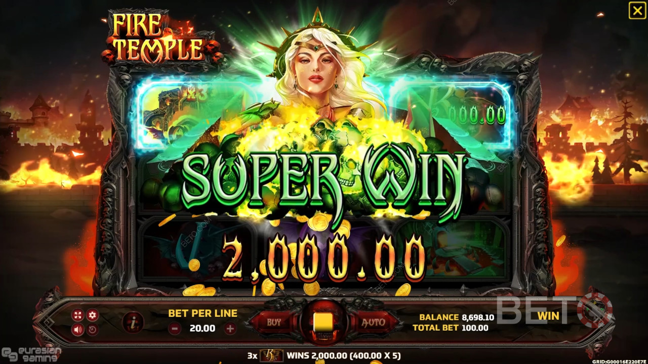 Fire Temple Recenzia od BETO Slots