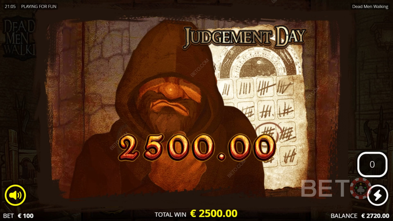 Vyhrajte 25 313x Vašu stávku v automate Dead Men Walking Online!