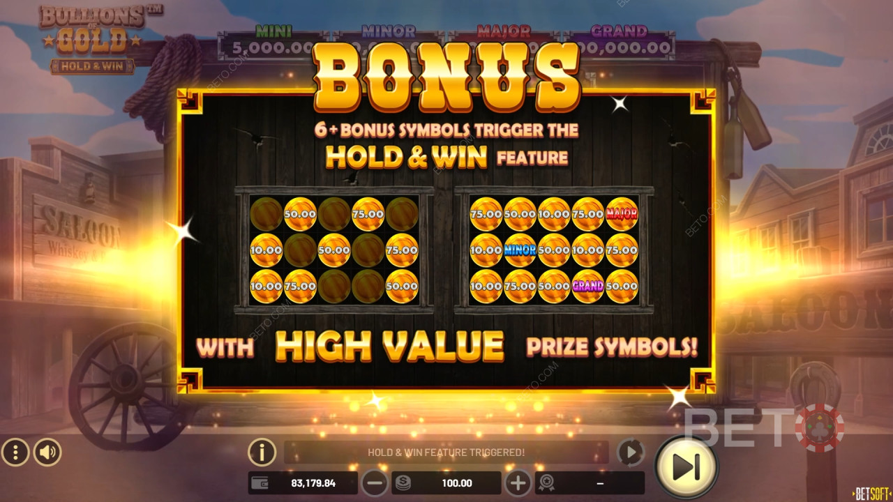 Vysvetlenie bonusových funkcií v hre Bullions of Gold od Betsoft