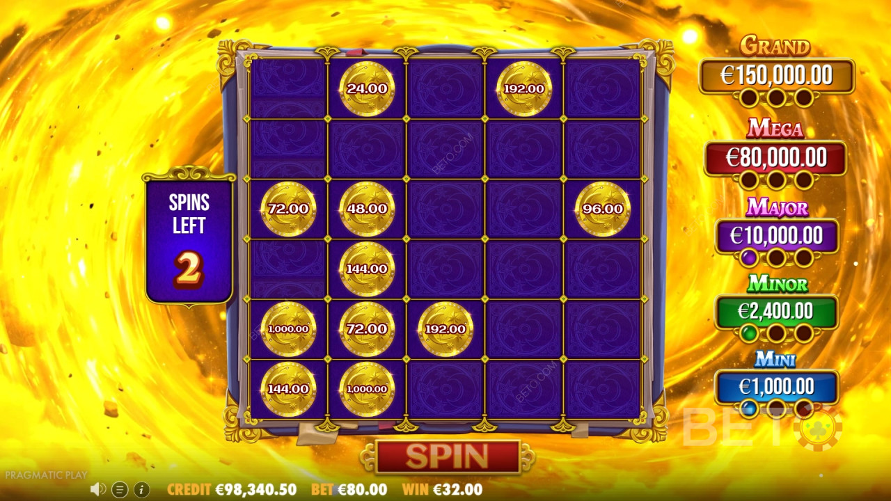 Vysvetlenie bonusových funkcií v hre Spellmaster od Pragmatic Play