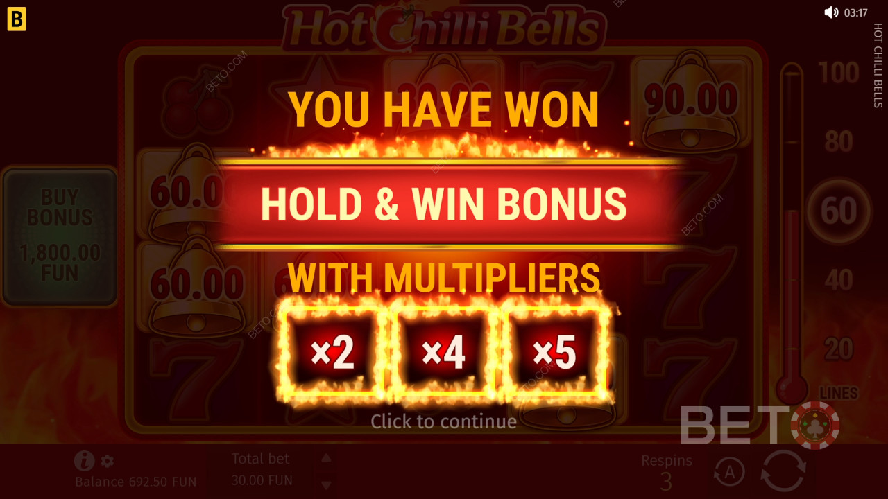 Bonusové funkcie vysvetlené v Hot Chilli Bells od BGaming