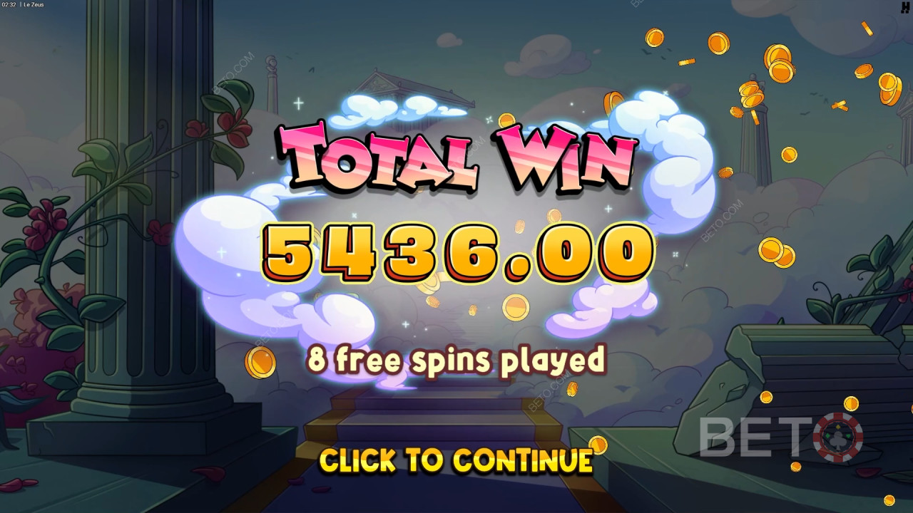 Vyhrajte 20 000x Vašu stávku v Le Zeus Slot Online!
