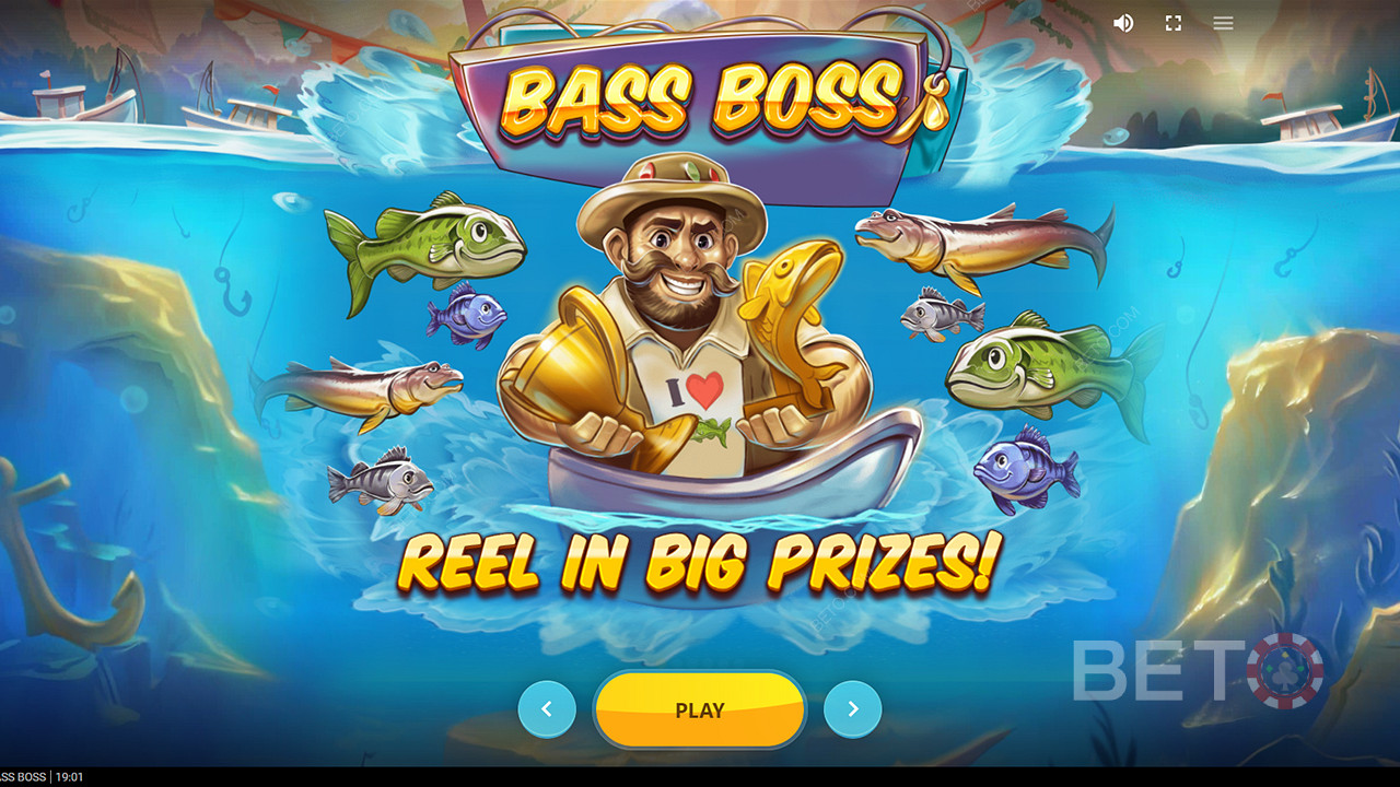 Vyhrajte veľké výhry prostredníctvom FreeSpins, funkcie Catch a ďalších v automate Bass Boss
