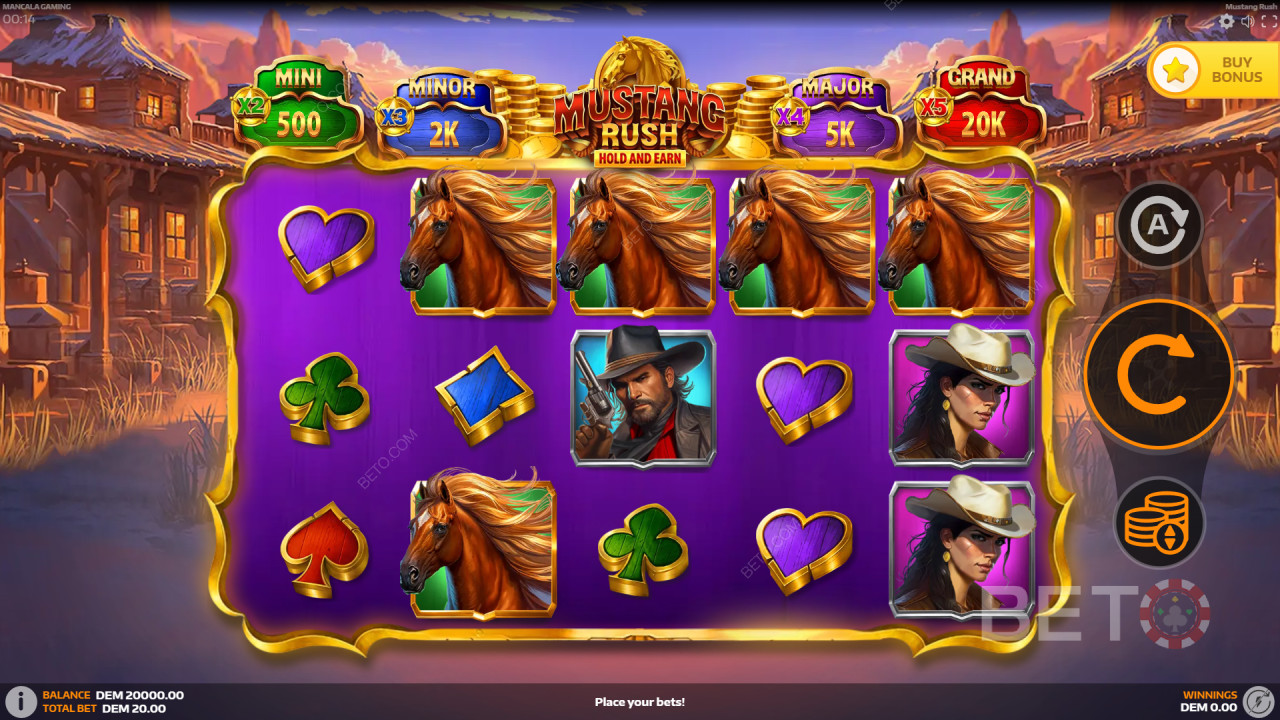 Ako hrať Mustang Rush od spoločnosti Mancala Gaming