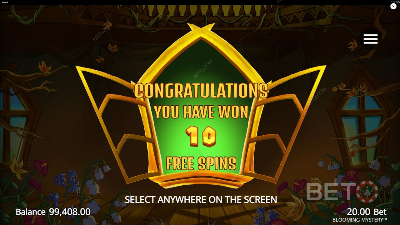 Vyhrajte 12 500x Vašu stávku v Blooming Mystery Online Slot!