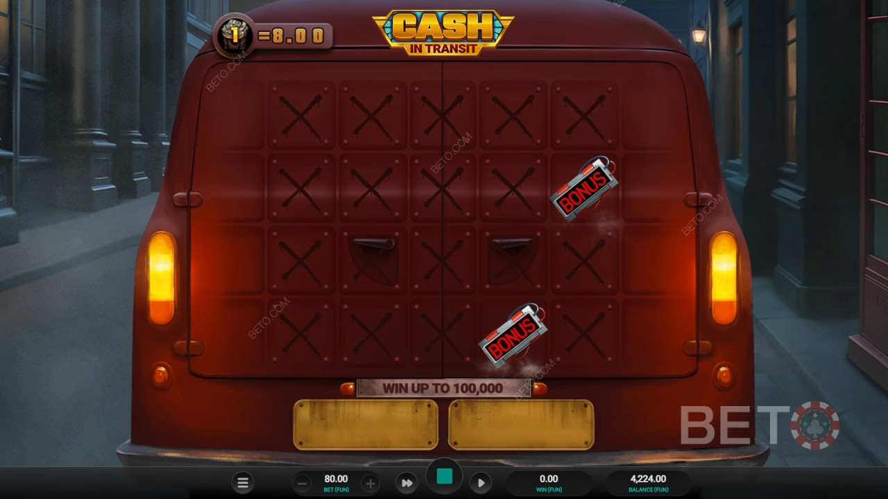 Vysvetlenie bonusových funkcií v službe Cash in Transit od Relax Gaming