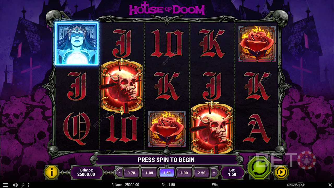 Ak vám padnú 3 alebo viac symbolov Scatter so symbolom Doom, odomknete funkciu Doom Spins a jej bonusy.
