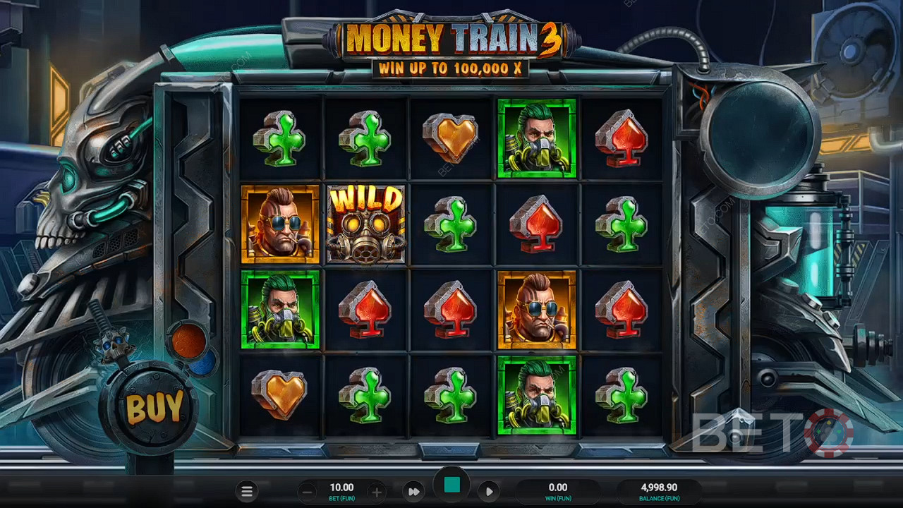 Nastúpte do vlaku Money Train a vyhrajte veľké sumy v online automate Money Train 3