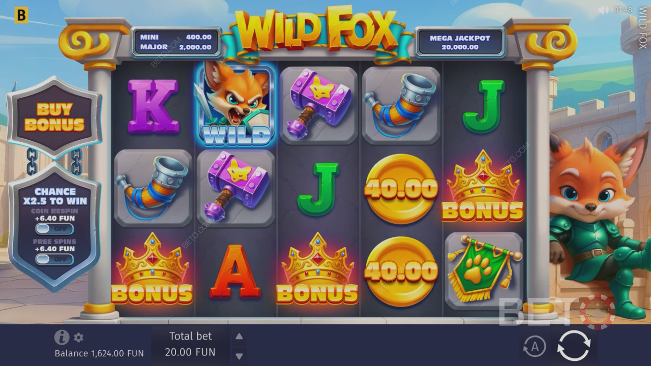 Recenzia hry Wild Fox od BETO Slots