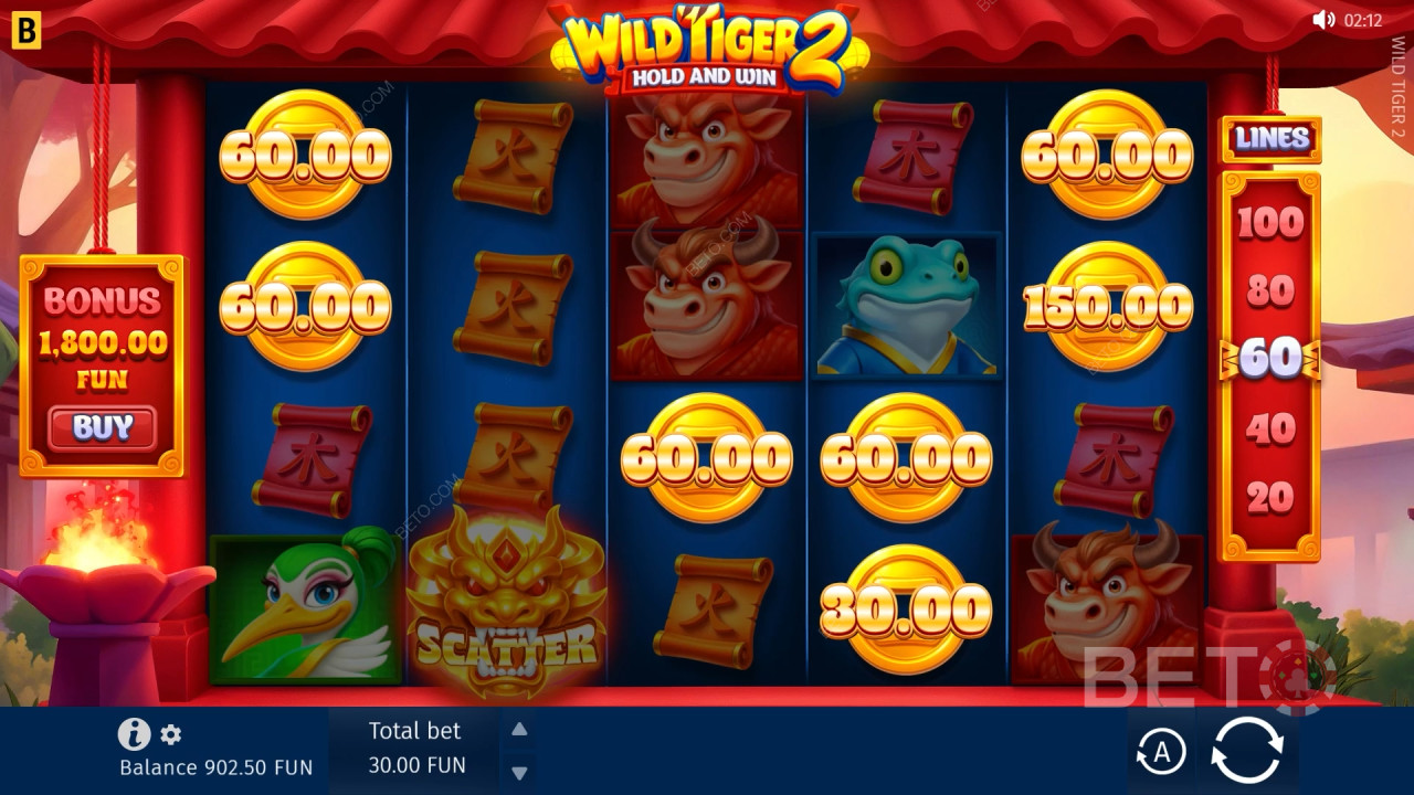 Recenzia hry Wild Tiger 2 od BETO Slots