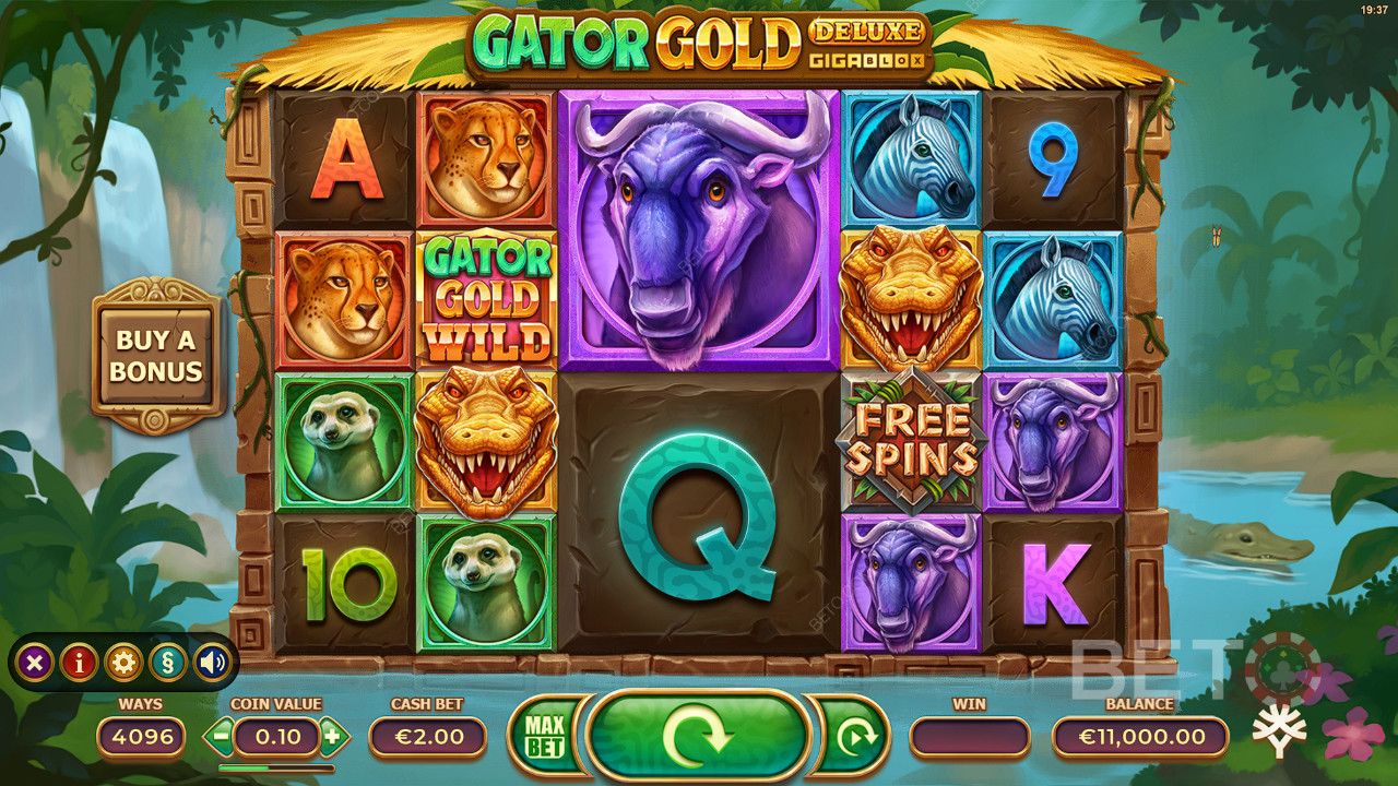 Gator Gold Deluxe Gigablox Recenzia od BETO Slots