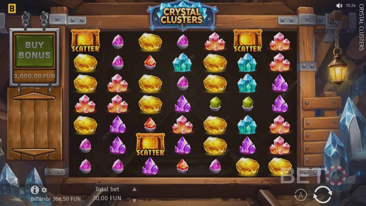 Recenzia hry Crystal Clusters od BETO Slots