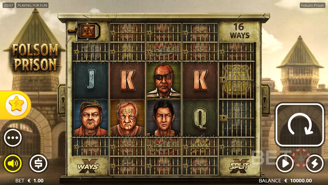 Odomknite pozície a vyhrajte veľké sumy v online automate Folsom Prison
